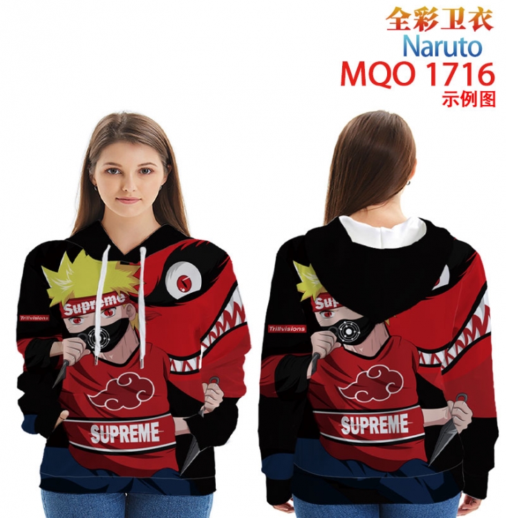 Naruto Full Color Patch pocket Sweatshirt Hoodie EUR SIZE 9 sizes from XXS to XXXXL MQO1716