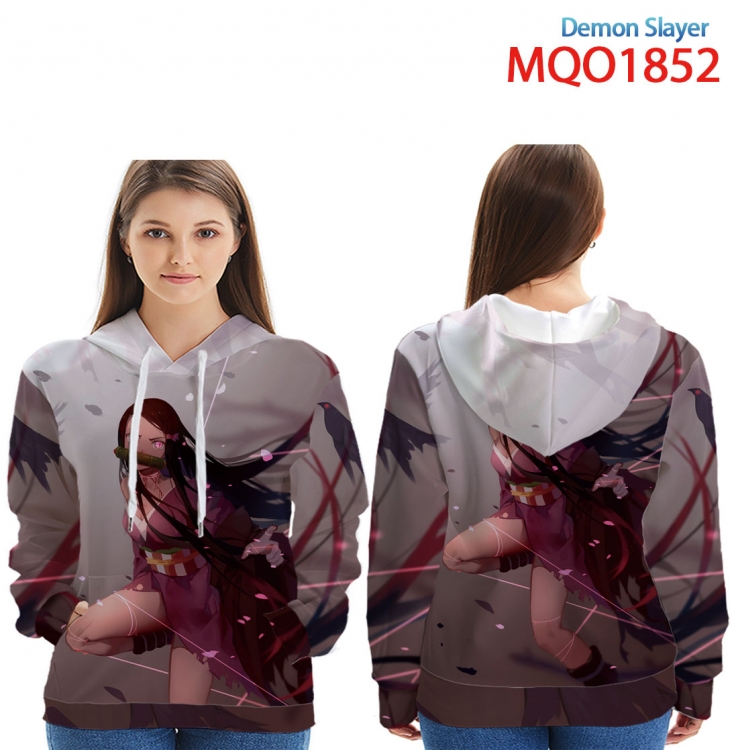Demon Slayer Kimets Full Color Patch pocket Sweatshirt Hoodie EUR SIZE 9 sizes from XXS to XXXXL MQO1852