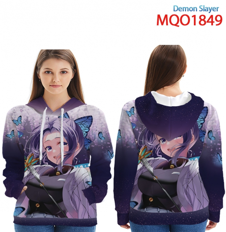 Demon Slayer Kimets Full Color Patch pocket Sweatshirt Hoodie EUR SIZE 9 sizes from XXS to XXXXL MQO1849