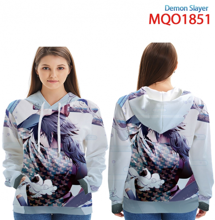 Demon Slayer Kimets Full Color Patch pocket Sweatshirt Hoodie EUR SIZE 9 sizes from XXS to XXXXL MQO1851