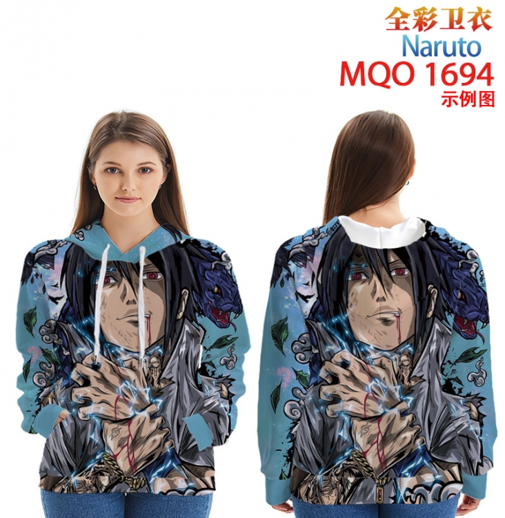 Naruto Full Color Patch pocket Sweatshirt Hoodie EUR SIZE 9 sizes from XXS to XXXXL MQO1694