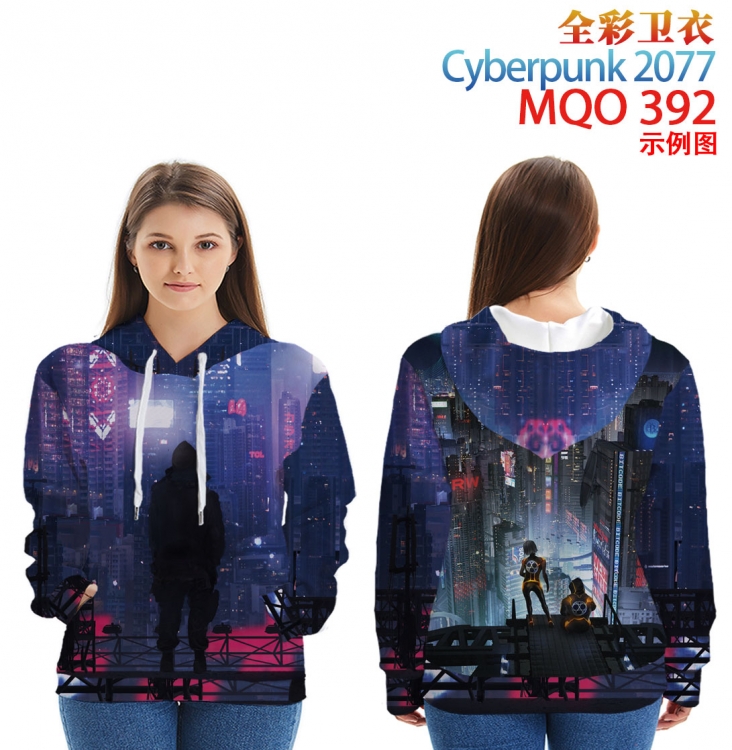 Cyberpunk 2077 Full Color Patch pocket Sweatshirt Hoodie EUR SIZE 9 sizes from XXS to XXXXL MQO392