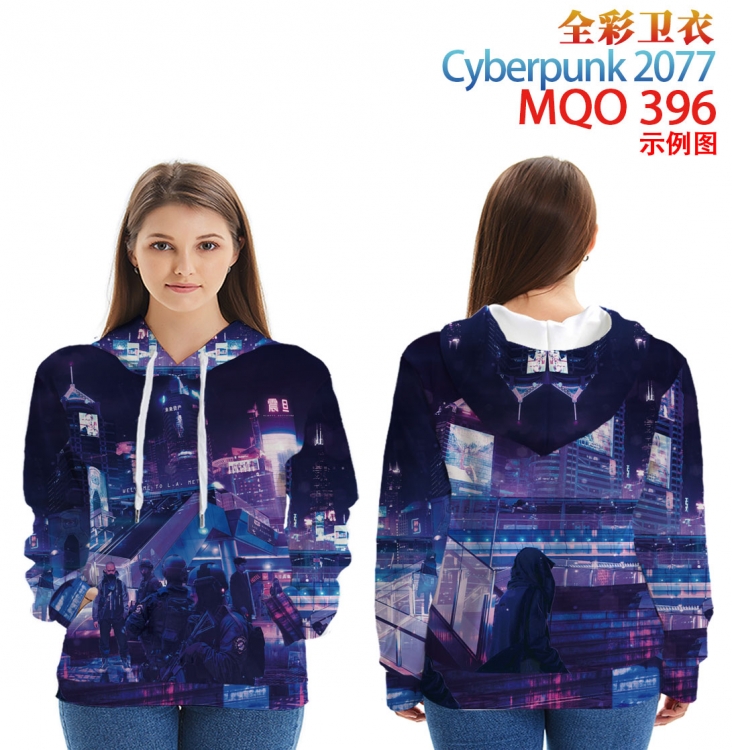 Cyberpunk 2077 Full Color Patch pocket Sweatshirt Hoodie EUR SIZE 9 sizes from XXS to XXXXL MQO396