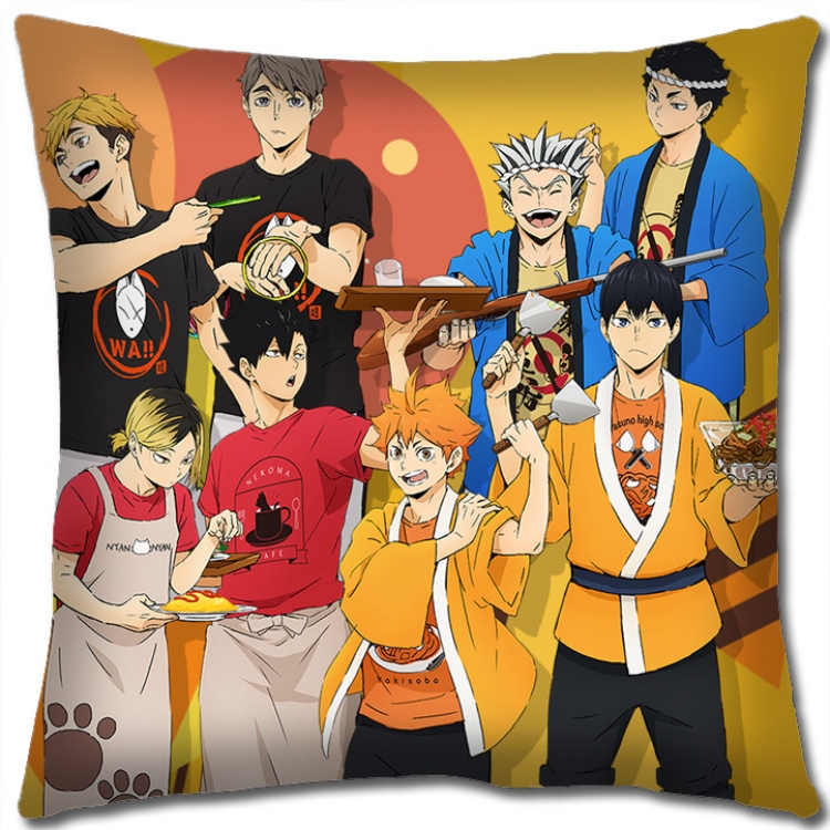 Haikyuu!! Anime square full-color pillow cushion 45X45CM NO FILLING p1339