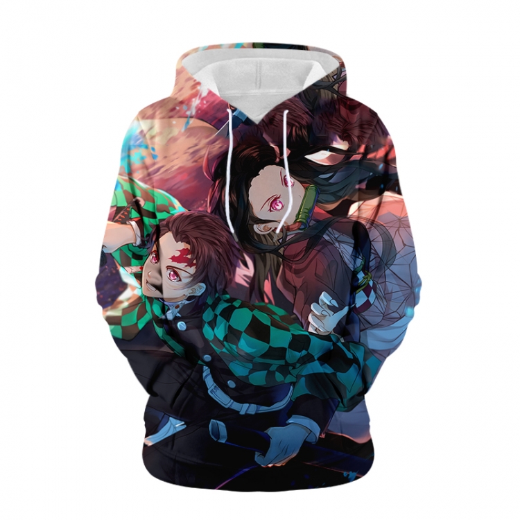 Demon Slayer Kimets Anime 3D digital printing casual fashion hooded sweater