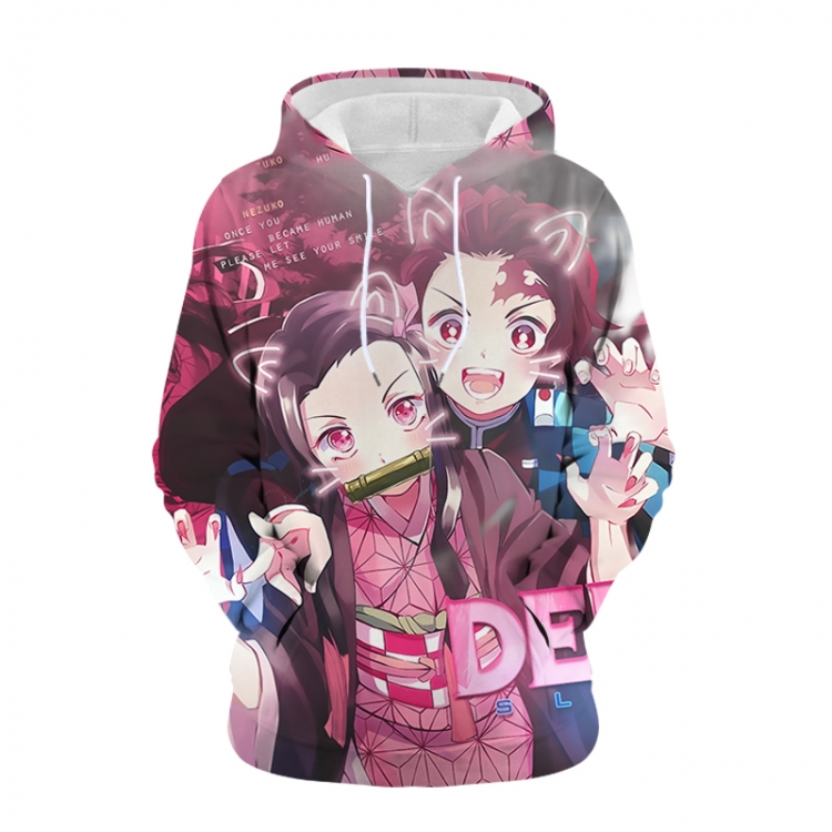 Demon Slayer Kimets Anime 3D digital printing casual fashion hooded sweater