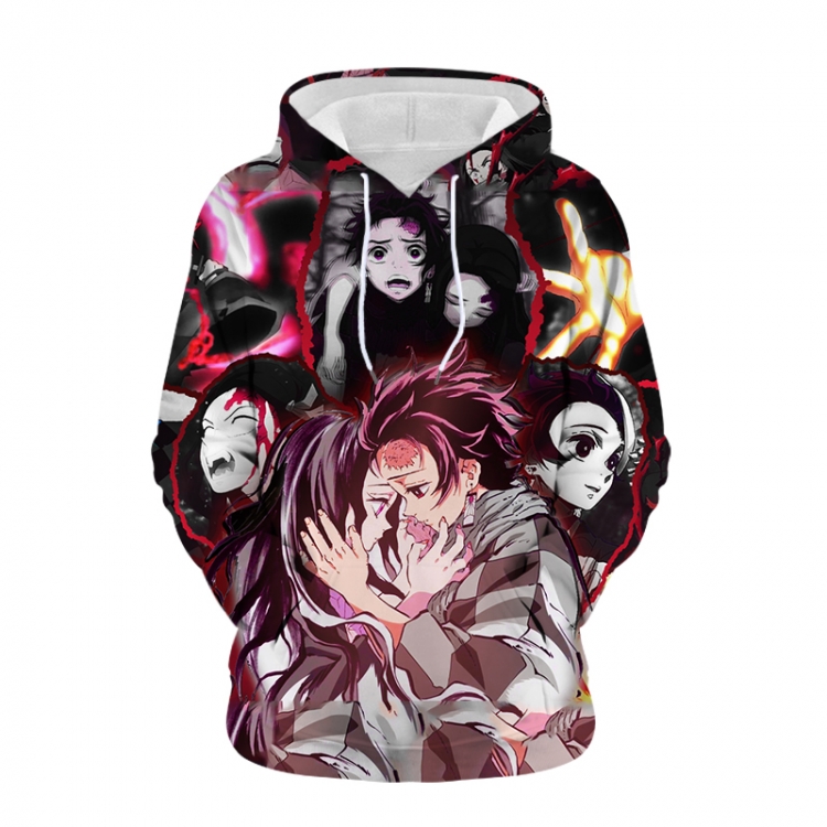 Demon Slayer Kimets Anime 3D digital printing casual fashion hooded sweater