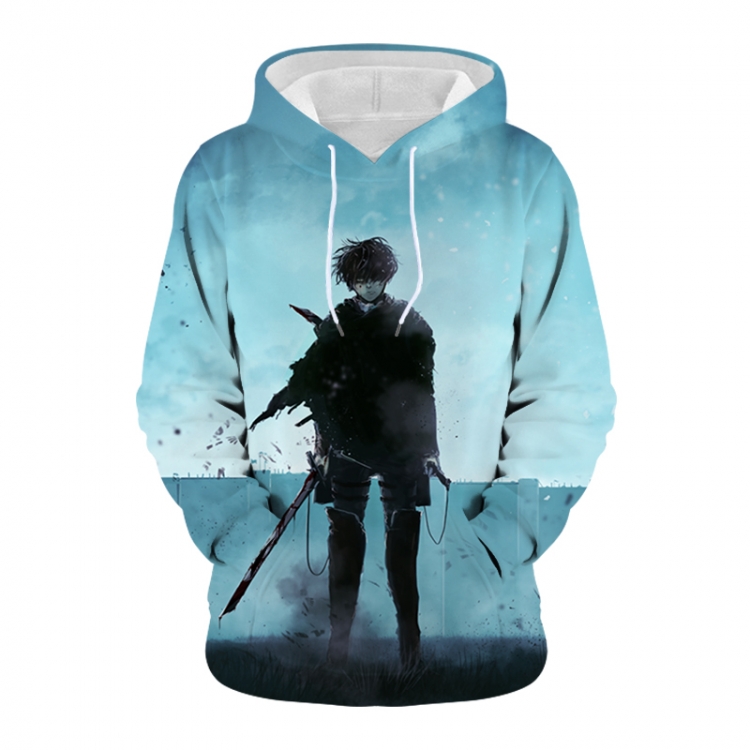 Shingeki no Kyojin Anime 3D digital printing casual fashion hooded sweater