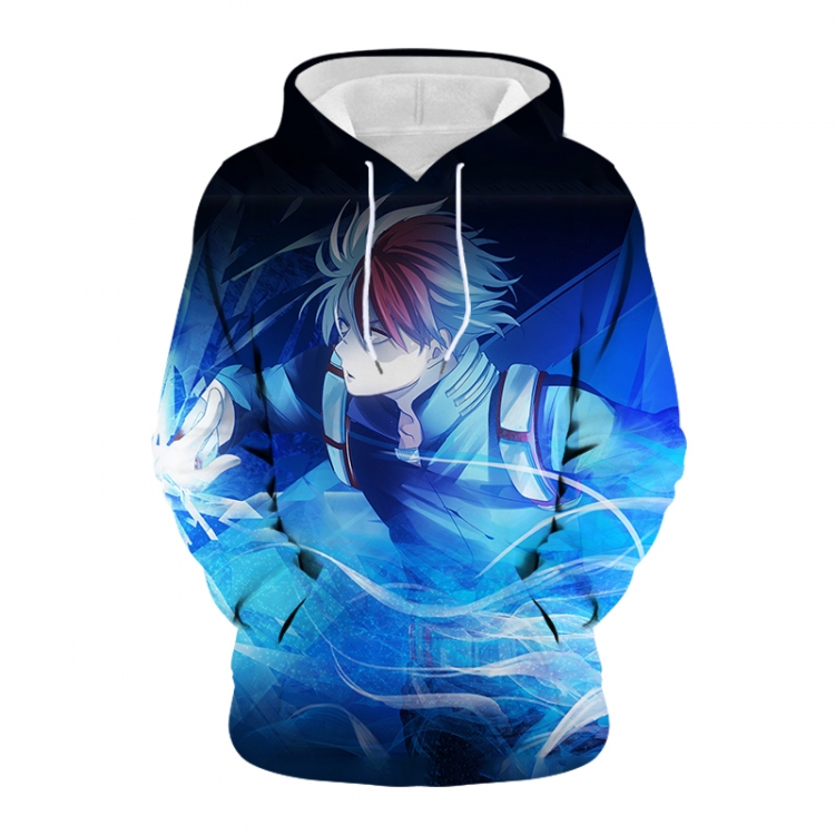 My Hero Academia Anime 3D digital printing casual fashion hooded sweater