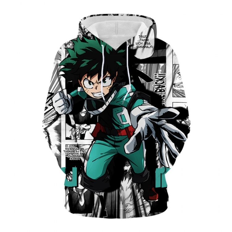 My Hero Academia Anime 3D digital printing casual fashion hooded sweater