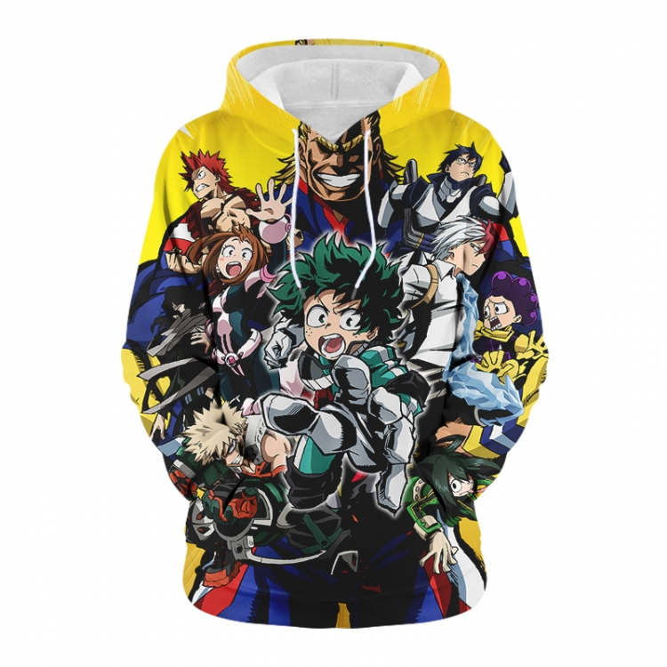 My Hero Academia Anime 3D digital printing casual fashion hooded sweater