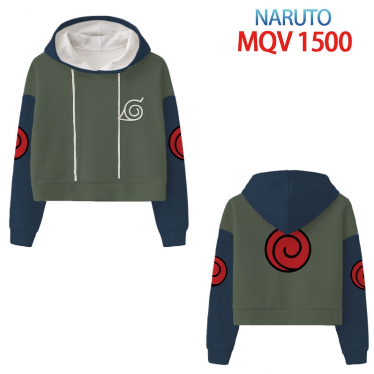 Naruto Anime printed women's short sweater XS-4XL 8 sizes MQV 1500