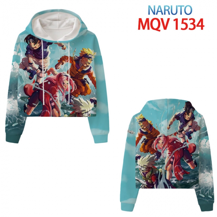 Naruto Anime printed women's short sweater XS-4XL 8 sizes MQV 1534