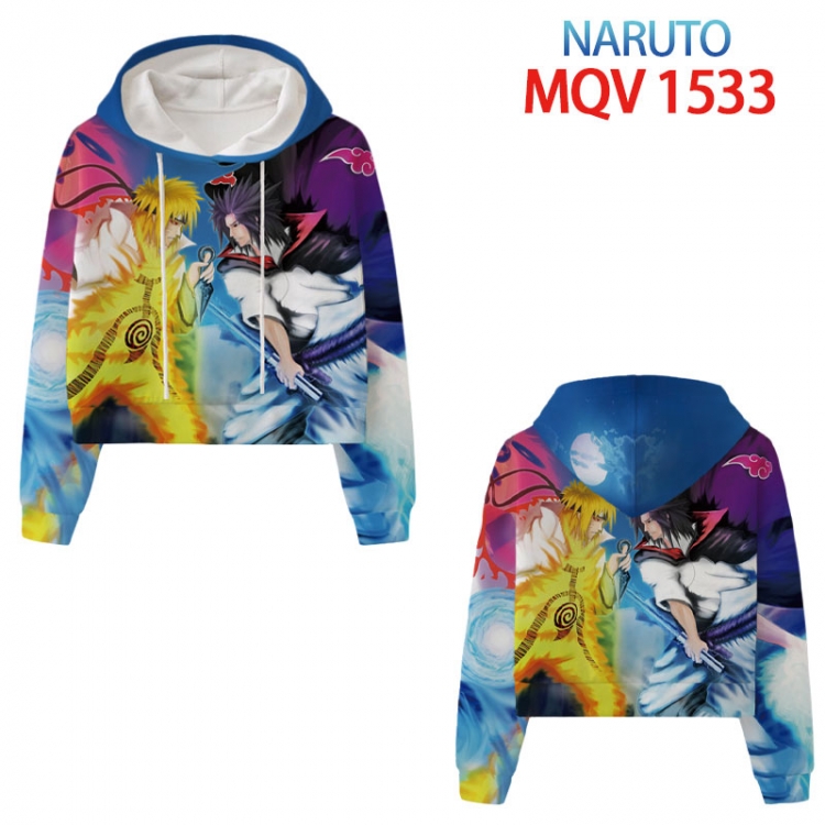 Naruto Anime printed women's short sweater XS-4XL 8 sizes MQV 1533