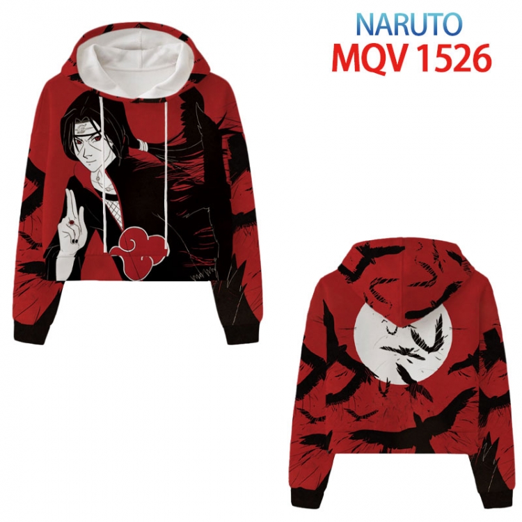 Naruto Anime printed women's short sweater XS-4XL 8 sizes MQV 1526