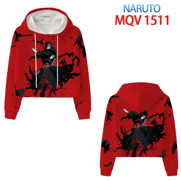 Naruto Anime printed  women's short sweater 2XS-4XL 9 sizes MQV 1511