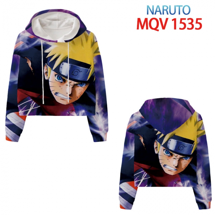 Naruto Anime printed women's short sweater XS-4XL 8 sizes MQV 1535