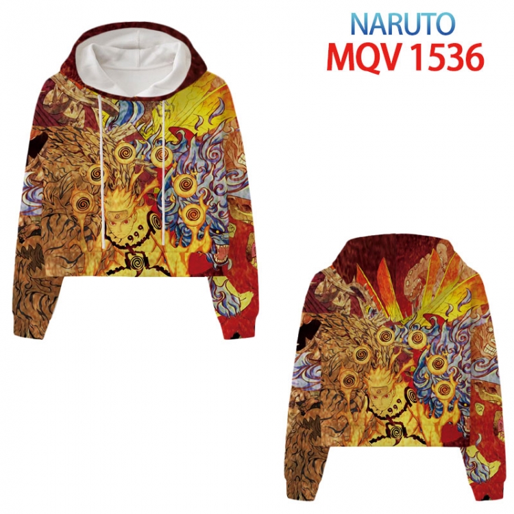 Naruto Anime printed women's short sweater XS-4XL 8 sizes MQV 1536