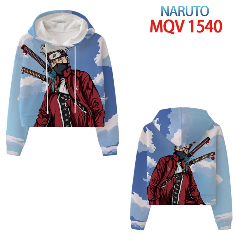 Naruto Anime printed women's short sweater XS-4XL 8 sizes  MQV 1540