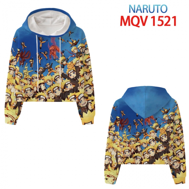Naruto Anime printed women's short sweaterXS-4XL 8 sizes MQV 1521