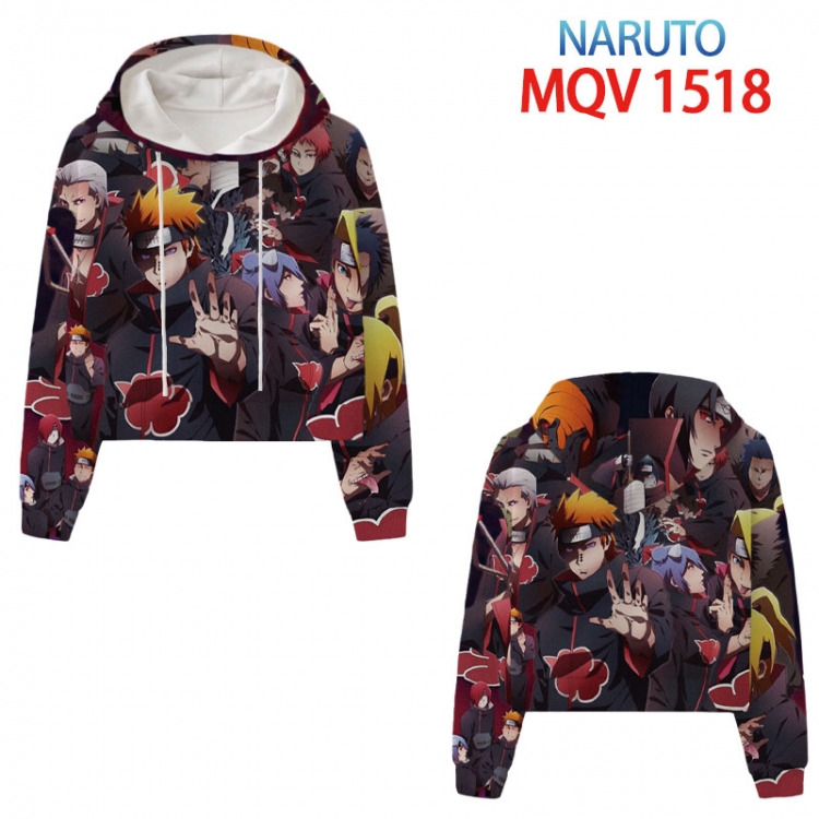 Naruto Anime printed women's short sweater XS-4XL 8 sizes MQV 1518