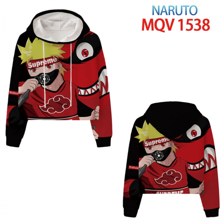 Naruto Anime printed women's short sweater XS-4XL 8 sizes MQV 1538