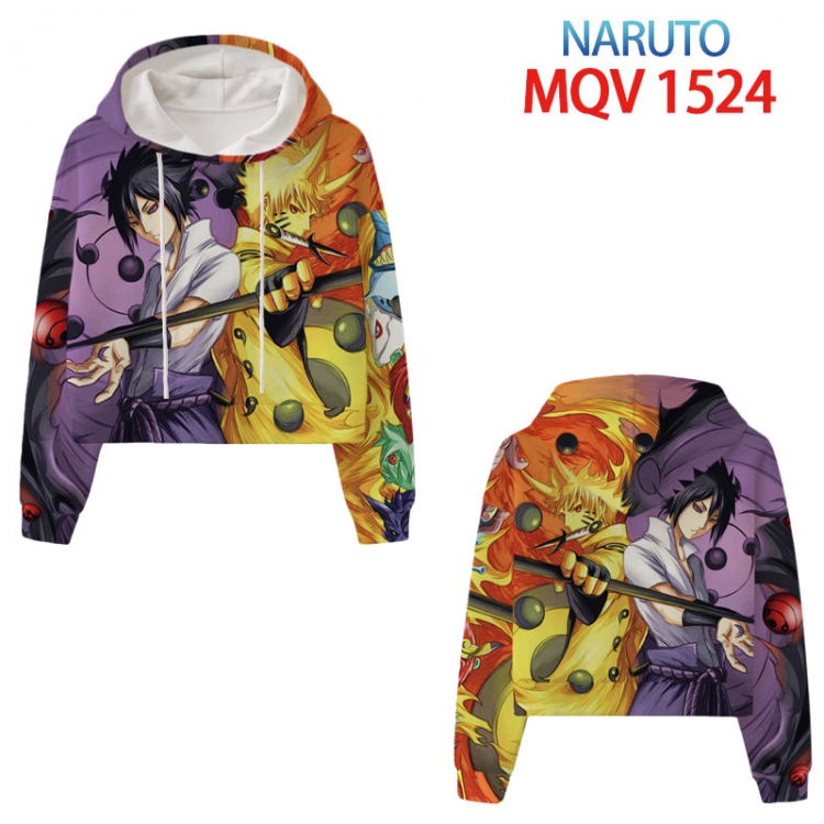 Naruto Anime printed women's short sweater XS-4XL 8 sizes MQV 1524