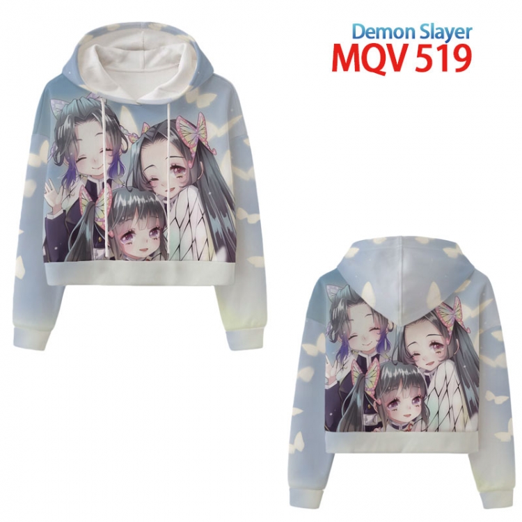 Demon Slayer Kimets Anime printed women's short sweater XS-4XL 8 sizes MQV519