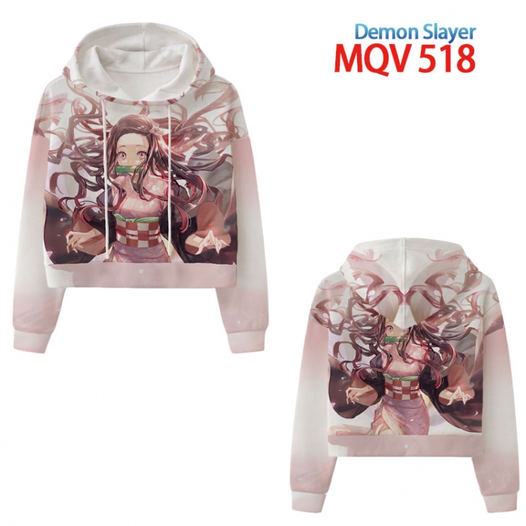 Demon Slayer Kimets Anime printed women's short sweater XS-4XL 8 sizes MQV518