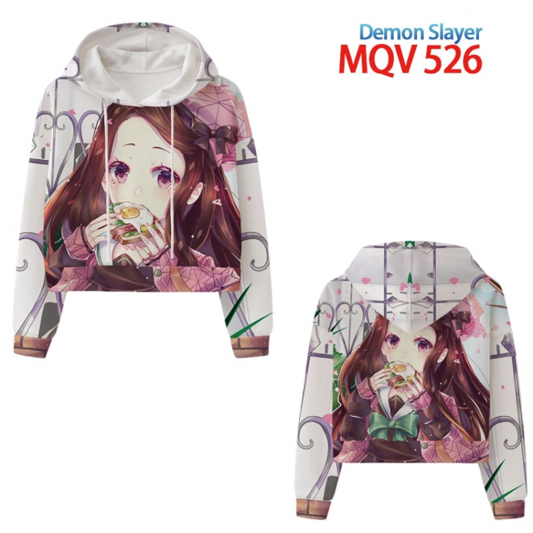 Demon Slayer Kimets Anime printed women's short sweater XS-4XL 8 sizes MQV-526