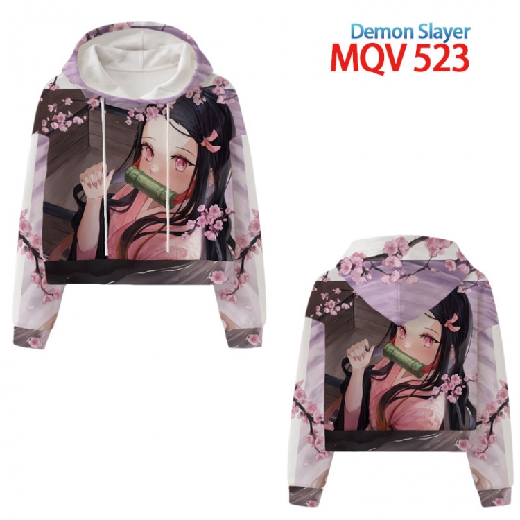 Demon Slayer Kimets Anime printed women's short sweater XS-4XL 8 sizes MQV523