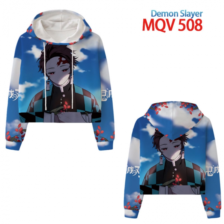 Demon Slayer Kimets Anime printed women's short sweater XS-4XL 8 sizes MQV508