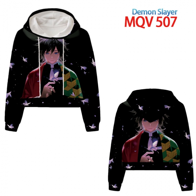 Demon Slayer Kimets Anime printed women's short sweater XS-4XL 8 sizes MQV507