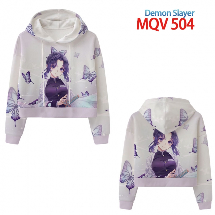 Demon Slayer Kimets Anime printed women's short sweater XS-4XL 8 sizes MQV504