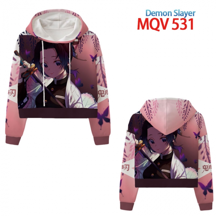 Demon Slayer Kimets Anime printed women's short sweater XS-4XL 8 sizes MQV-531