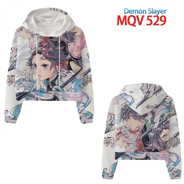 Demon Slayer Kimets Anime printed women's short sweater XS-4XL 8 sizes MQV-529