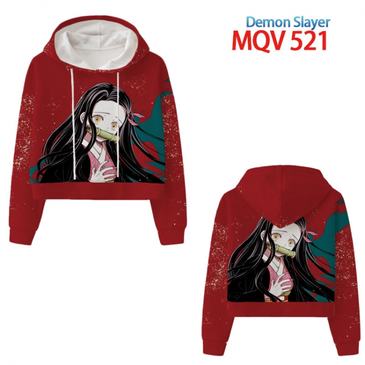 Demon Slayer Kimets Anime printed women's short sweater XS-4XL 8 sizes MQV521