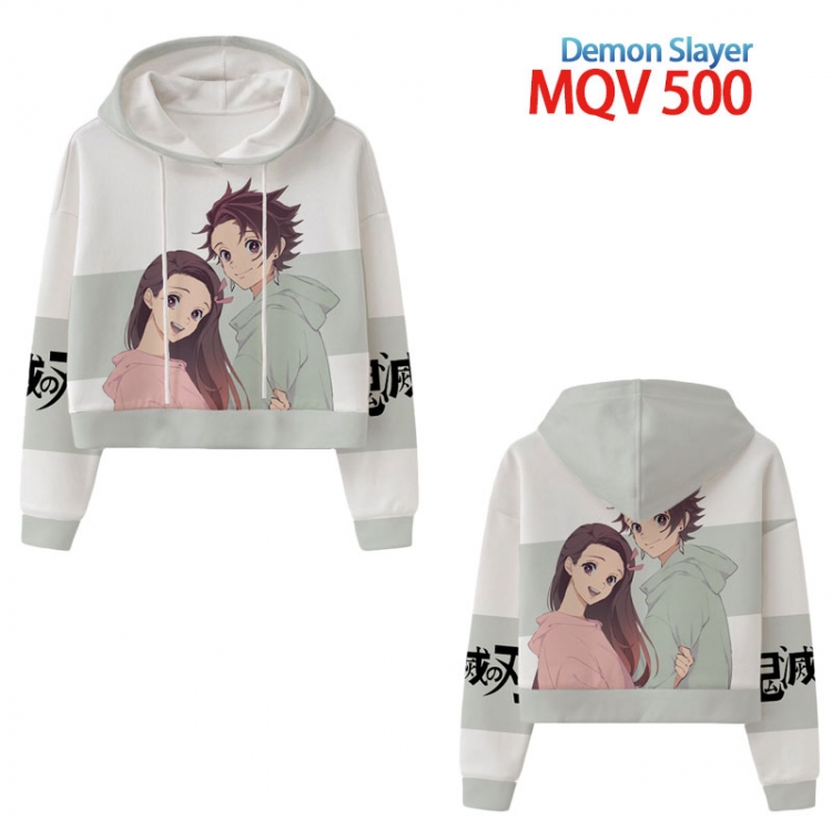 Demon Slayer Kimets Anime printed women's short sweater XS-4XL 8 sizes MQV513