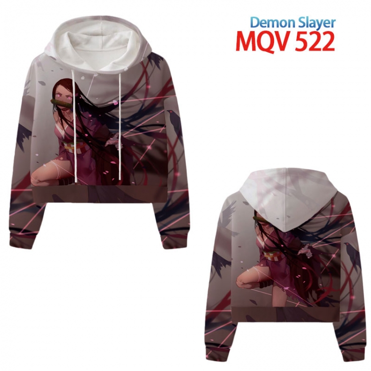Demon Slayer Kimets Anime printed women's short sweater XS-4XL 8 sizes MQV522
