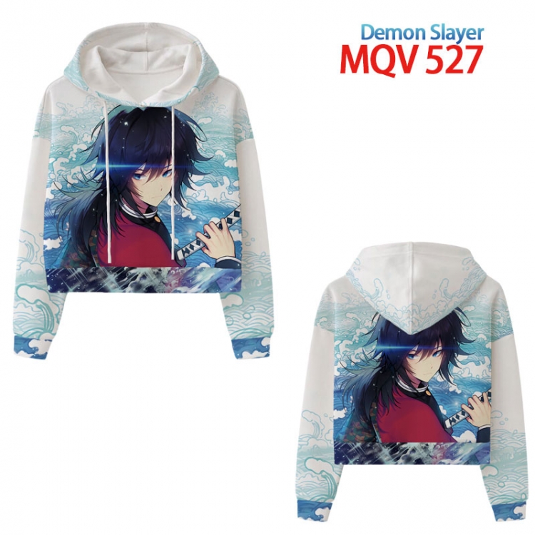 Demon Slayer Kimets Anime printed women's short sweater XS-4XL 8 sizes MQV-527