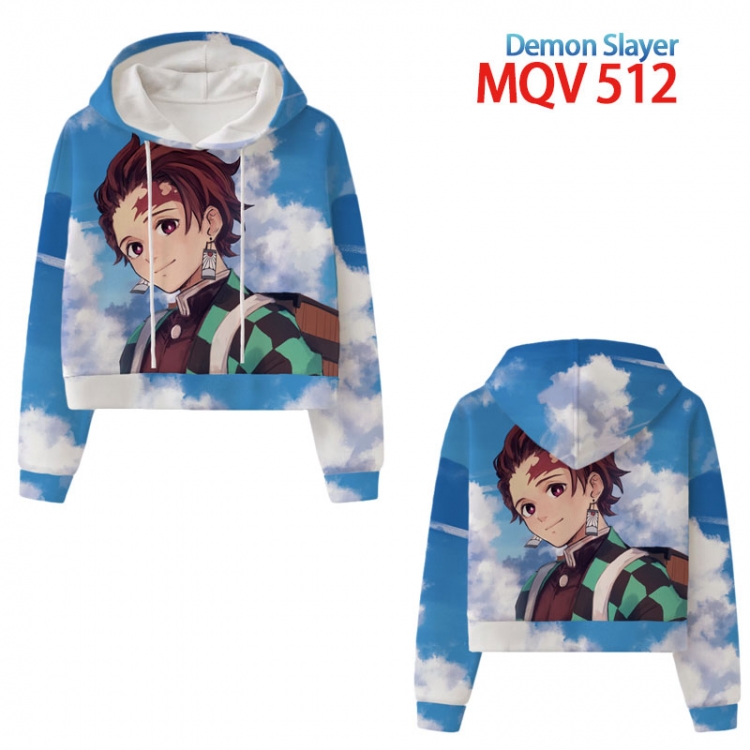 Demon Slayer Kimets Anime printed women's short sweater XS-4XL 8 sizes MQV512