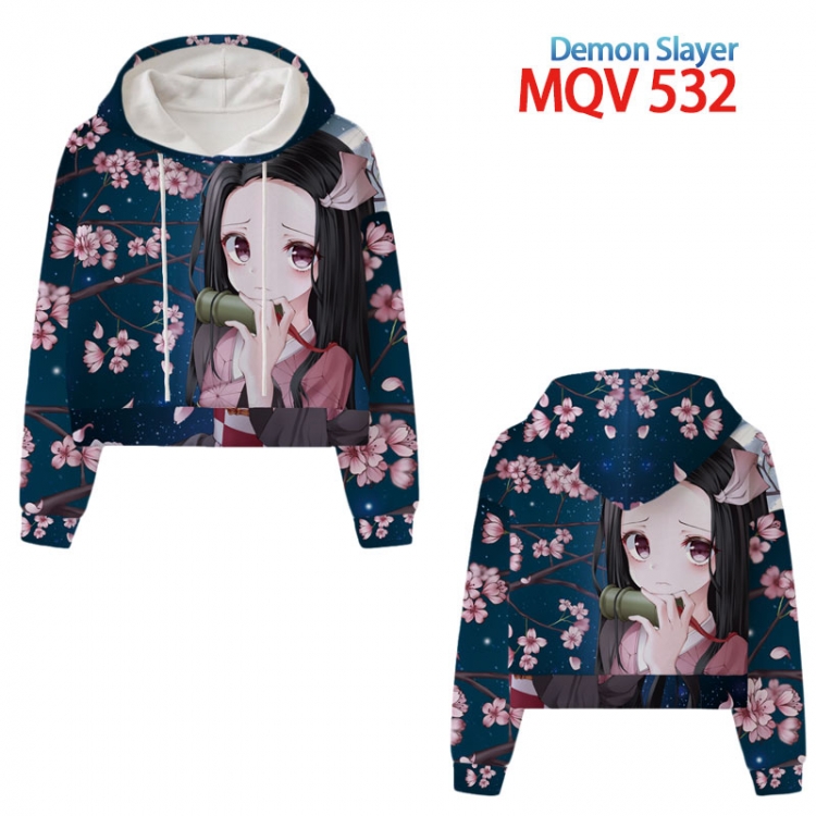 Demon Slayer Kimets Anime printed women's short sweater XS-4XL 8 sizes MQV-532