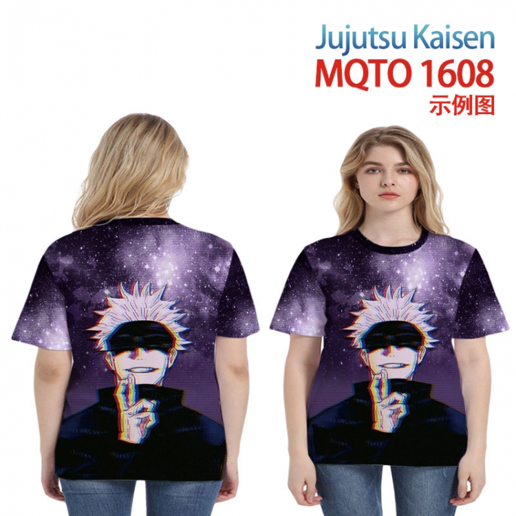 Jujutsu Kaisen Full color printed short sleeve T-shirt  2XS-4XL, 9 sizes MQTO-1608