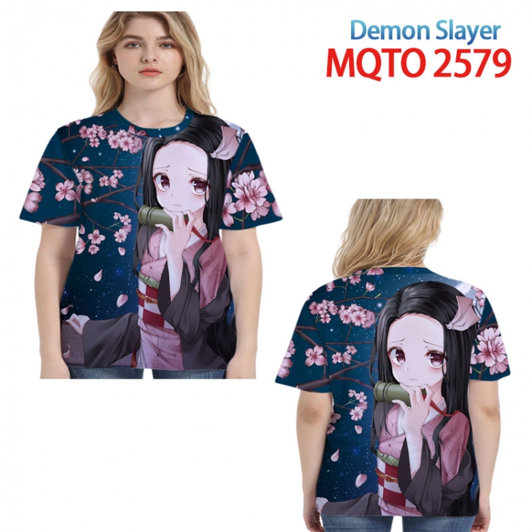 Demon Slayer Kimets  Full color printed short sleeve T-shirt 2XS-4XL, 9 sizes MQTO-2579