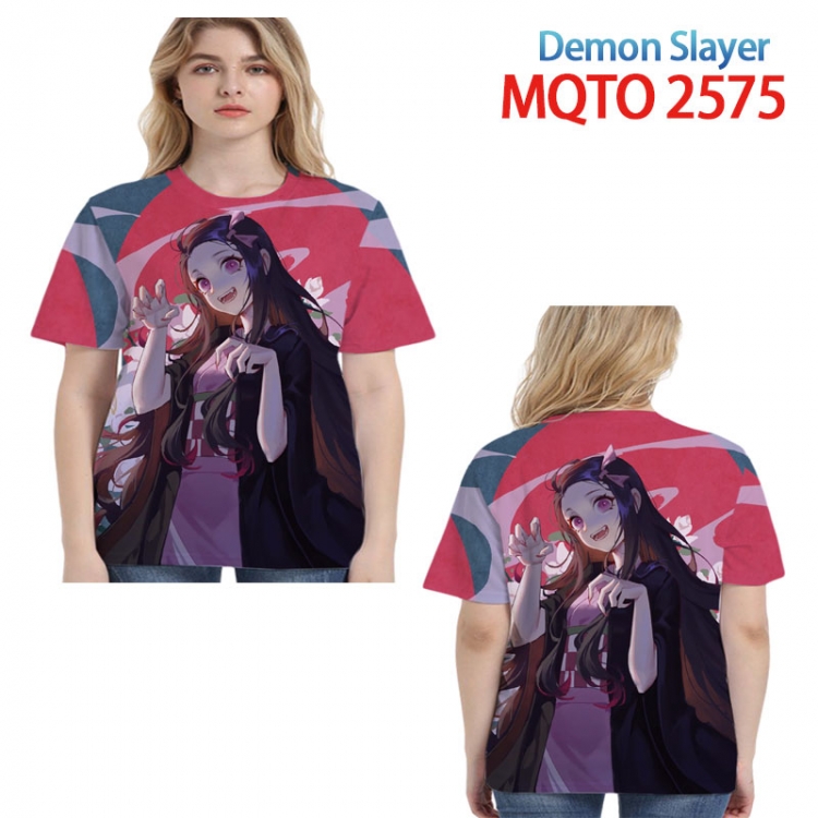 Demon Slayer Kimets Full color printed short sleeve T-shirt 2XS-4XL, 9 sizes MQTO-2575