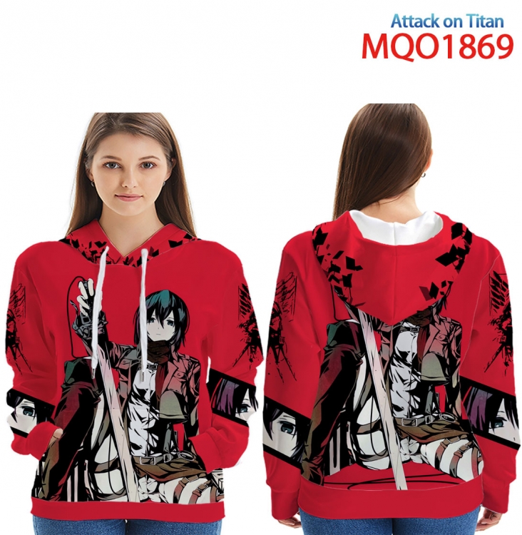 Shingeki no Kyojin Full Color Patch pocket Sweatshirt Hoodie  9 sizes from XXS to 4XL MQO1869