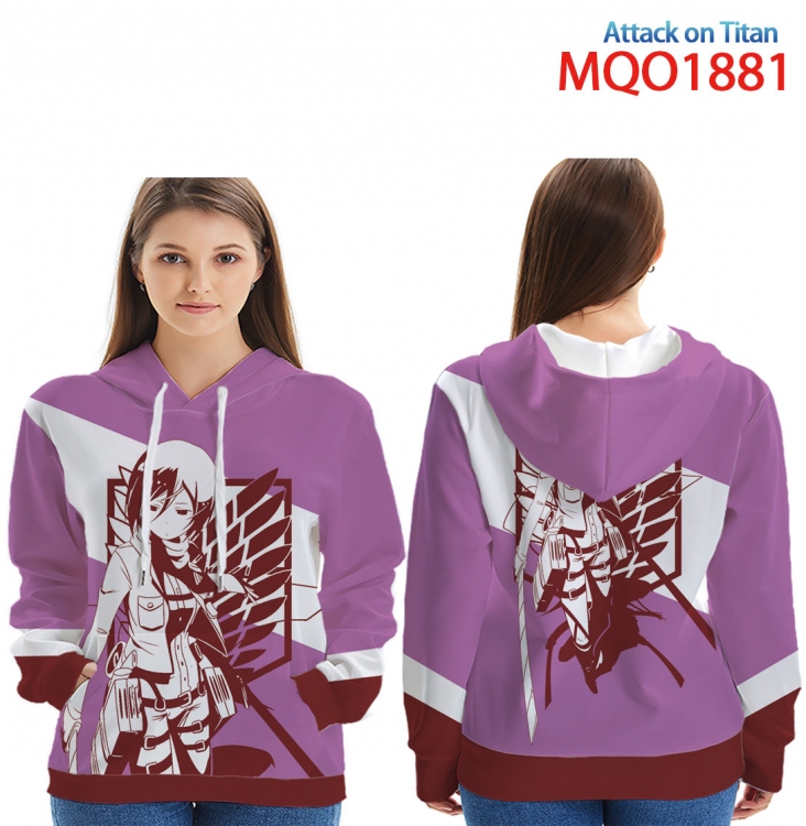Shingeki no Kyojin Full Color Patch pocket Sweatshirt Hoodie  9 sizes from XXS to 4XL MQO1881