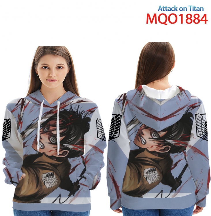 Shingeki no Kyojin Full Color Patch pocket Sweatshirt Hoodie  9 sizes from XXS to 4XL MQO1884