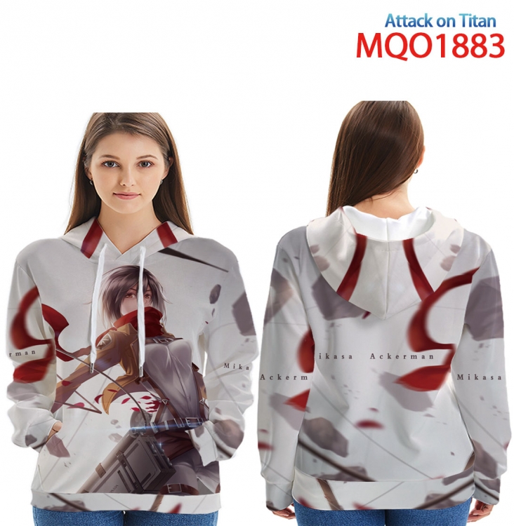 Shingeki no Kyojin Full Color Patch pocket Sweatshirt Hoodie  9 sizes from XXS to 4XL MQO1883