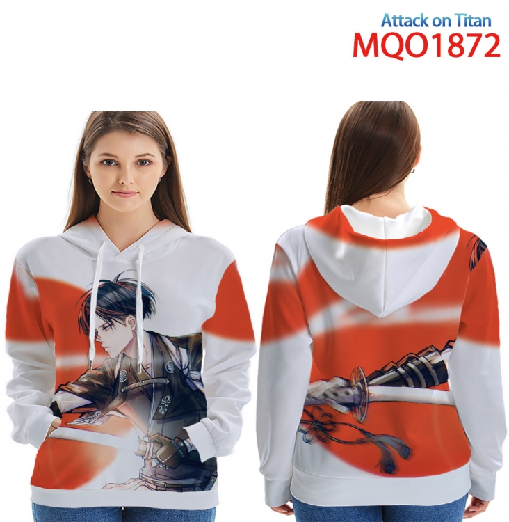 Shingeki no Kyojin Full Color Patch pocket Sweatshirt Hoodie  9 sizes from XXS to 4XL MQO1872